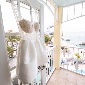 Little White Reception Dress